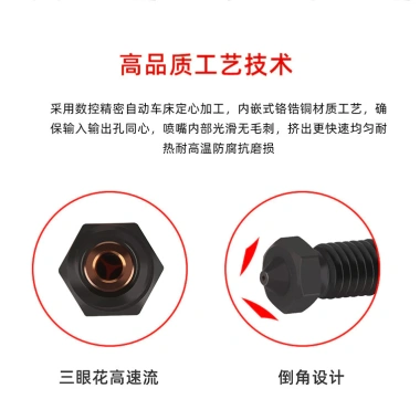 Phụ kiện máy in 3D E3D Volcano CHT - Vòi phun thép cứng ba lỗ siêu cứng, lưu lượng cao, chống mài mòn, chịu nhiệt YITZ - Giá chỉ 159.090 VND 9
