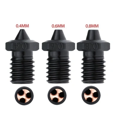 Phụ kiện máy in 3D thép cứng E3D V6 - Xịt ba lỗ UWC 2 màu đen, bền bỉ, giá tốt 6