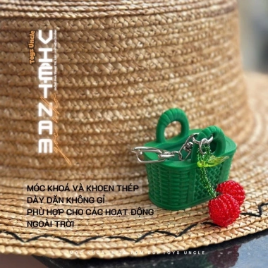 Phụ kiện móc khóa giỏ hoa Việt Nam Rực Rỡ - BST Góc Nhỏ 3D FDM, giá 97.200₫