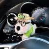 Phụ kiện ô tô trang trí chuyển số bánh răng, tín hiệu rẽ West Highland Dog, wiper, búp bê gương chiếu hậu 2