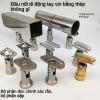 Phụ kiện ống nối trụ lan can cầu thang thép không gỉ - góc xoay, giá đỡ ống vuông tròn HK2Y