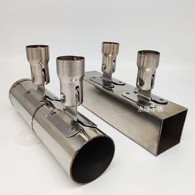 Phụ kiện ống nối trụ lan can cầu thang thép không gỉ - góc xoay, giá đỡ ống vuông tròn HK2Y 2 Phụ kiện ống nối trụ lan can cầu thang thép không gỉ - góc xoay, giá đỡ ống vuông tròn HK2Y 2