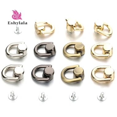 Phụ kiện phần cứng Túi đeo nhẫn D dạng chữ D - Khóa kim loại, kẹp bên, dây chuyền & tay cầm kết nối - Giá chỉ 35.856₫