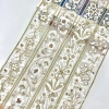 Phụ kiện retro thêu sequin ren vàng phong cách dân tộc 5.5cm - OLAX 2
