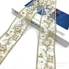 Phụ kiện retro thêu sequin ren vàng phong cách dân tộc 5.5cm - OLAX 4