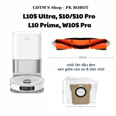 Phụ kiện robot Dreame L10S, S10, W10S - Chổi, bộ lọc, giẻ lau, túi bụi 15.000đ