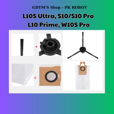 Phụ kiện robot Dreame L10S, S10, W10S - Chổi, bộ lọc, giẻ lau, túi bụi 15.000đ 6 Phụ kiện robot Dreame L10S, S10, W10S - Chổi, bộ lọc, giẻ lau, túi bụi 15.000đ 6