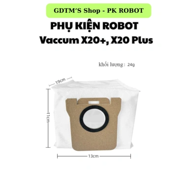 Phụ kiện Robot hút bụi Xiàomì X20 Plus Gen2 & Mijia Omni2: Chổi, Khăn, Lọc HEPA, Túi - 16.000₫