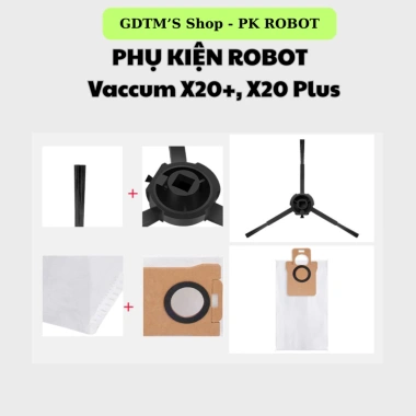 Phụ kiện Robot hút bụi Xiàomì X20 Plus Gen2 & Mijia Omni2: Chổi, Khăn, Lọc HEPA, Túi - 16.000₫
