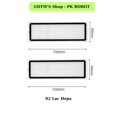 Phụ kiện Robot hút bụi Xiàomì X20 Plus Gen2 & Mijia Omni2: Chổi, Khăn, Lọc HEPA, Túi - 16.000₫