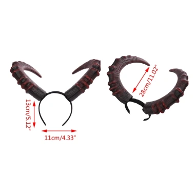 Phụ kiện tóc cosplay Halloween màu đen đỏ sừng ác quỷ - Giá chỉ 119.400 cho carnival và party 2