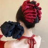 Phụ kiện tóc vải Hàn Quốc nơ nhiều lớp xếp li - Phong cách cá mập Instagram, giảm 23%