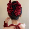 Phụ kiện tóc vải Hàn Quốc nơ nhiều lớp xếp li - Phong cách cá mập Instagram, giảm 23% 8