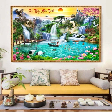 Phụ kiện trang trí Tết 2.026 - Đồ decor phông nền 6D Xuân Bính Ngọ TET01-BIATON, chỉ 158.000₫