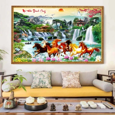 Phụ kiện trang trí Tết 2.026 - Đồ decor phông nền 6D Xuân Bính Ngọ TET01-BIATON, chỉ 158.000₫ 2