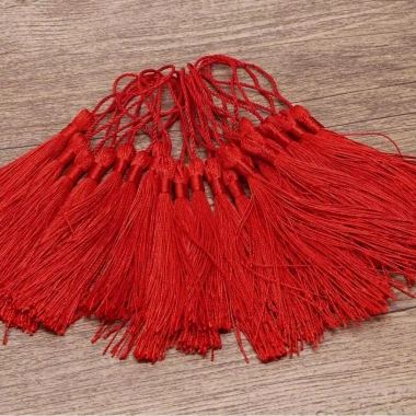 Phụ kiện tua rua treo trang trí đa năng, đánh dấu trang, túi quà, đèn lồng - Giá chỉ 66.000đ 4