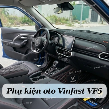 Phụ Kiện VF5: Bệ Tỳ Tay USB, Thảm Taplo, Lót Sàn Cao Su, Bọc Vô Lăng - 219k
