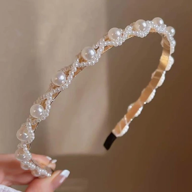 Phụ Nữ Vintage Tóc Đầu Đảng Ngọc Trai Tạo Kiểu Băng Đô Cosplay Giá 34.560đ