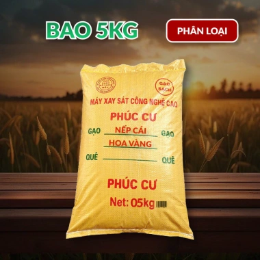 Phuc Cu Rice 5KG Gạo Nếp Cái Hoa Vàng Nếp Bắc 3,5 Tháng Tuổi Dẻo Thơm Gạo Quê Nấu Xôi Làm Bánh Giá 180.000 VND