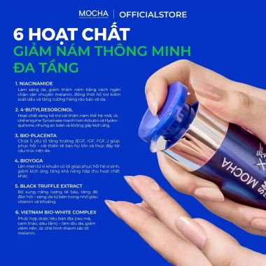 Phục Hồi & Nuôi Dưỡng Da Nám MOCHA - Bộ 6 + Sữa Rửa Mặt 25g - 1.959.000₫ 8 Phục Hồi & Nuôi Dưỡng Da Nám MOCHA - Bộ 6 + Sữa Rửa Mặt 25g - 1.959.000₫ 8