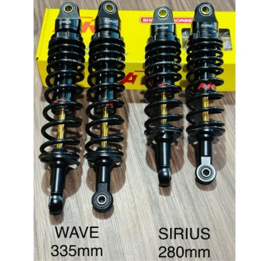 Phuộc ATR mod RCB đen ty vàng - Dòng WAVE/DREAM, SIRIUS, giảm giá chỉ 990.000₫