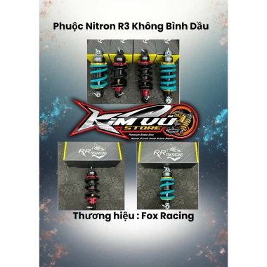 Phuộc Fox Racing Ex135/Ex150/Ex155 không bình 2 màu, bảo hành 12 tháng, giảm 1.55 triệu