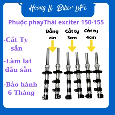 Phuộc Phay Exciter 150/155 Cắt Ty Hạ Phuộc Sẵn 3-5cm Đã Lắp Dầu Loxo 7