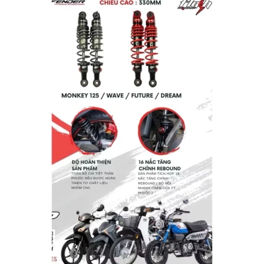 Phuộc Profender Wave Future không bình dầu AB Dream PG1 chính hãng - Tăng chỉnh, giảm 46tr