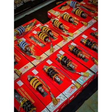 Phuộc REDLEO HPA chính hãng cho EX135, EX150 - Tăng chỉnh lò xo, tặng móc khóa