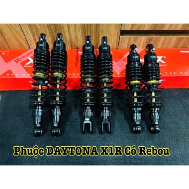 Phuộc Sau Daytona Đen Tỵ Vàng cho Wave Dream PCX - X1R, Rebou, Giảm 18%