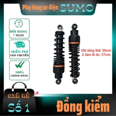 Phuộc sau xe đạp điện 23cm giảm sóc bình dầu đàn hồi êm cao cấp - SUMO giá ưu đãi 329k