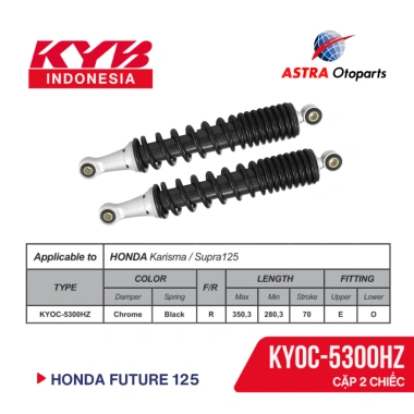 Phuộc Thay Thế KYB Zeto KYOC-5.300HZ cho Honda Future 125 - Giá 763.000 VND