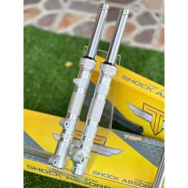Phuộc trước CNC V1 V3 cắt sẵn 3 phân cho Sirius, EX135, EX150, Vario - Dầu nhún mềm BH 6 tháng - 499k 4
