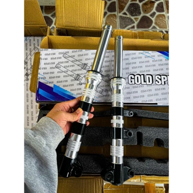 Phuộc trước CNC V1 V3 cắt sẵn 3 phân cho Sirius, EX135, EX150, Vario - Dầu nhún mềm BH 6 tháng - 499k 5
