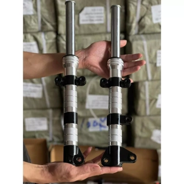 Phuộc trước CNC V1 V3 cắt sẵn 3 phân cho Sirius, EX135, EX150, Vario - Dầu nhún mềm BH 6 tháng - 499k 6