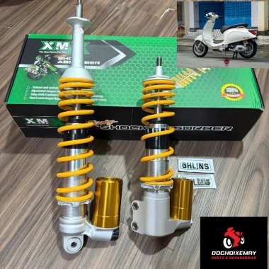 Phuộc XMX Vespa Sprint ô long 1 cặp trước + sau, thể thao cao cấp, giảm giá 1,5 triệu