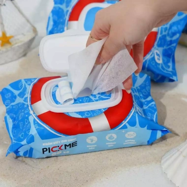 PickMe Thùng 10 gói Khăn ướt EcoWipes 80 tờ không mùi - Siêu tiết kiệm, chỉ 109k 6