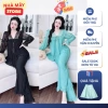 Pijama Bigsize Nữ Tay Dài Vải Voan Thun Lưới 45‑70kg Đồ Ngủ Nhà Thoải mái