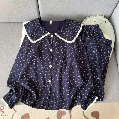 Pijama Cổ áo công chúa nữ - Đồ ngủ mềm mại, thoải mái, xinh xắn, ngọt ngào, 169.998₫