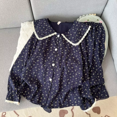 Pijama Cổ áo công chúa nữ - Đồ ngủ mềm mại, thoải mái, xinh xắn, ngọt ngào, 169.998₫