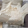 Pijama dài tay lụa cổ vuông ngực xếp ly tiểu thư siêu xinh - Giá chỉ 209.000đ 2