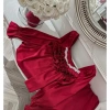 Pijama dài tay lụa cổ vuông ngực xếp ly tiểu thư siêu xinh - Giá chỉ 209.000đ 5