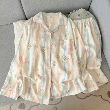 Pijama dài tay nữ ngọt ngào dễ thương, bộ đồ ngủ bốn mùa thoải mái - 150.000₫ 8 Pijama dài tay nữ ngọt ngào dễ thương, bộ đồ ngủ bốn mùa thoải mái - 150.000₫ 8
