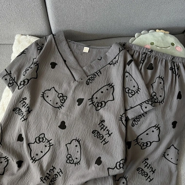 Pijama Hello Kitty Kiểu Nhật Đồ Ngủ Nữ Mềm Mại Thoải Mái Bốn Mùa 119