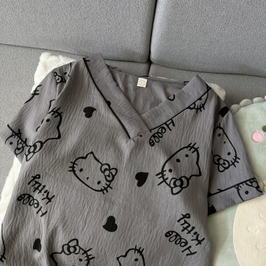 Pijama Hello Kitty Kiểu Nhật Đồ Ngủ Nữ Mềm Mại Thoải Mái Bốn Mùa 119
