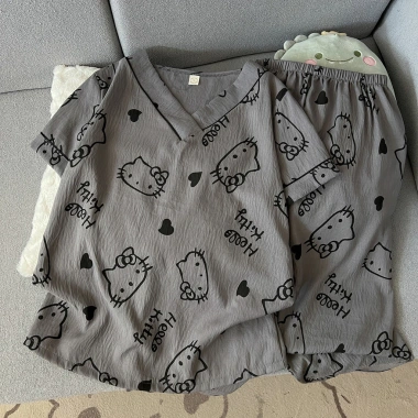 Pijama Hello Kitty Kiểu Nhật Đồ Ngủ Nữ Mềm Mại Thoải Mái Bốn Mùa 119 5 Pijama Hello Kitty Kiểu Nhật Đồ Ngủ Nữ Mềm Mại Thoải Mái Bốn Mùa 119 5