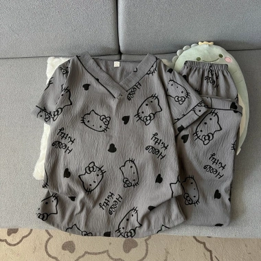 Pijama Hello Kitty Kiểu Nhật Đồ Ngủ Nữ Mềm Mại Thoải Mái Bốn Mùa 119