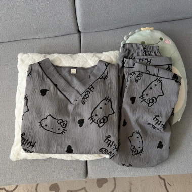 Pijama Hello Kitty Kiểu Nhật Đồ Ngủ Nữ Mềm Mại Thoải Mái Bốn Mùa 119