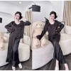 Pijama Lụa Bigsize Tiểu Thư Cổ Bèo Cao Cấp – Đồ Ngủ Đáng Yêu Xinh Xắn 3