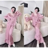 Pijama Lụa Bigsize Tiểu Thư Cổ Bèo Cao Cấp – Đồ Ngủ Đáng Yêu Xinh Xắn 4